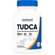 Кислота тауроурсодезоксихолева Nutricost Tudca 250 mg, 60 капсул