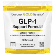 Морський колаген з клітковиною і амінокислотами California Gold Nutrition GLP-1 Support Formula, 494 грам