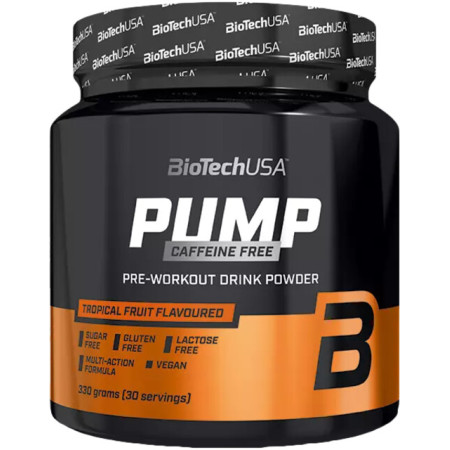 Передтренувальний комплекс без кофеїну Biotech Pump Caffeine free, 330 грам