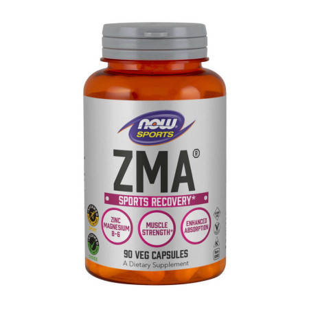 Магній цинк аспарагінова к-та Now Foods ZMA 800 mg, 90 капсул