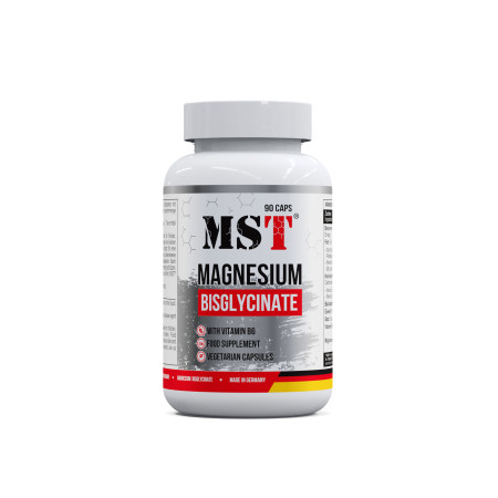 Магній бісгліцинат MST Nutrition Magnesium Bisglycinate, 90 капсул