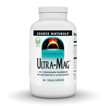 Магний комплекс Source Naturals Ultra-Mag, 360 капсул