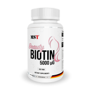 Біотин MST Nutrition Beauty Biotin 5000 iu, 100 таблеток