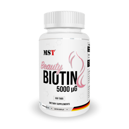 Біотин MST Nutrition Beauty Biotin 5000 iu, 100 таблеток