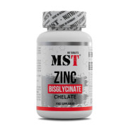 Цинк бесгліцинат MST Nutrition Zinc Bisglycinate Chelate 25 mg, 90 таблеток