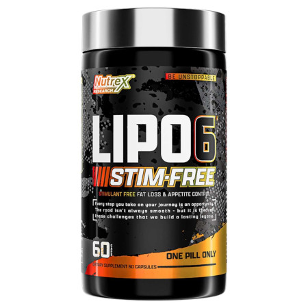 Жироспалювач без кофеїну Nutrex Lipo-6 Stim Free, 60 капсул Жироспалювач без кофеїну Nutrex Lipo-6 Stim Free, 60 капсул