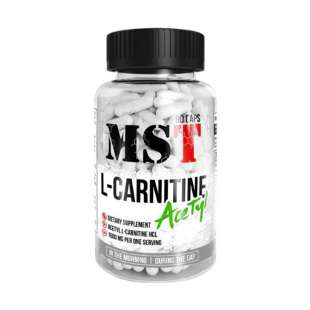 Ацетил л-карнітин MST Nutrition L-Carnitine Acetyl, 90 капсул