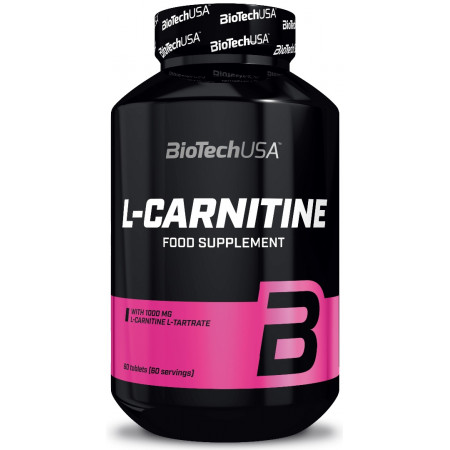 L-карнітин жироспалювач BioTech L-Carnitine 1000 mg, 60 таблеток