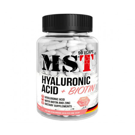 Гіалуронова кислота з біотином і цинком MST Nutrition Hyaluronic Acid Biotin Zink, 90 капсул
