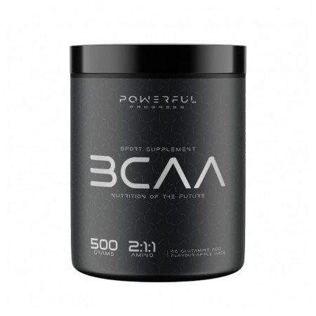 Амінокислоти ВСАА Powerful Progress BCAA + Glutamine, 500 грам