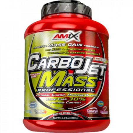Високобілковий гейнер Amix CarboJet Gain Mass Professional, 3000 грам Високобілковий гейнер Amix CarboJet Gain Mass Professional, 3000 грам