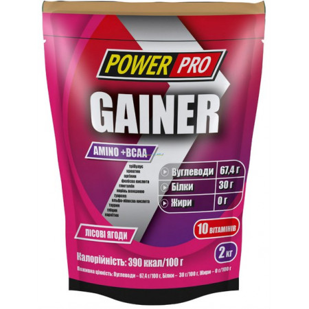 Гейнер для набору ваги Power Pro Mass Growing Gainer, 2000 грам