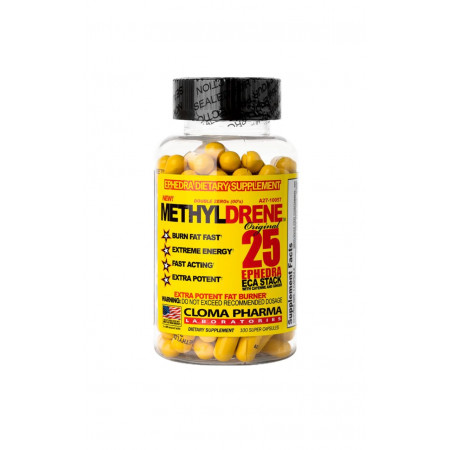 Комплексний жироспалювач Cloma Pharma Methyldrene 25 yellow, 100 капсул