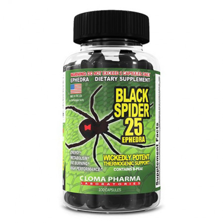 Комплексний жироспалювач Cloma Pharma Black Spider, 100 капсул