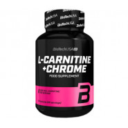 Л-карнітин з хромом BioTech L-Carnitine + Chrome, 60 капсул