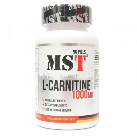 Л-карнітін MST Nutrition L-carnitine 1000, 90 капсул