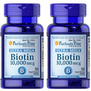 Вітамін Б7 Біотин Puritan`s Pride Biotin 10000 mcg, 50 капсул