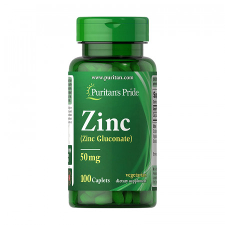 Цинк глюконат Puritan`s Pride Zinc 50 mg, 100 таблеток