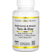 Вітаміни та мінерали California Gold Nutrition Multivitamin & Mineral Two-a-Day, 60 капсул