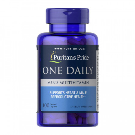 Вітаміни і мінерали для чоловіків Puritan's Pride One Daily Men's Multivitamin, 100 капсул