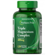 Магній комплекс Puritan's Pride Magnesium Triple Complex 400 mg, 120 таблеток
